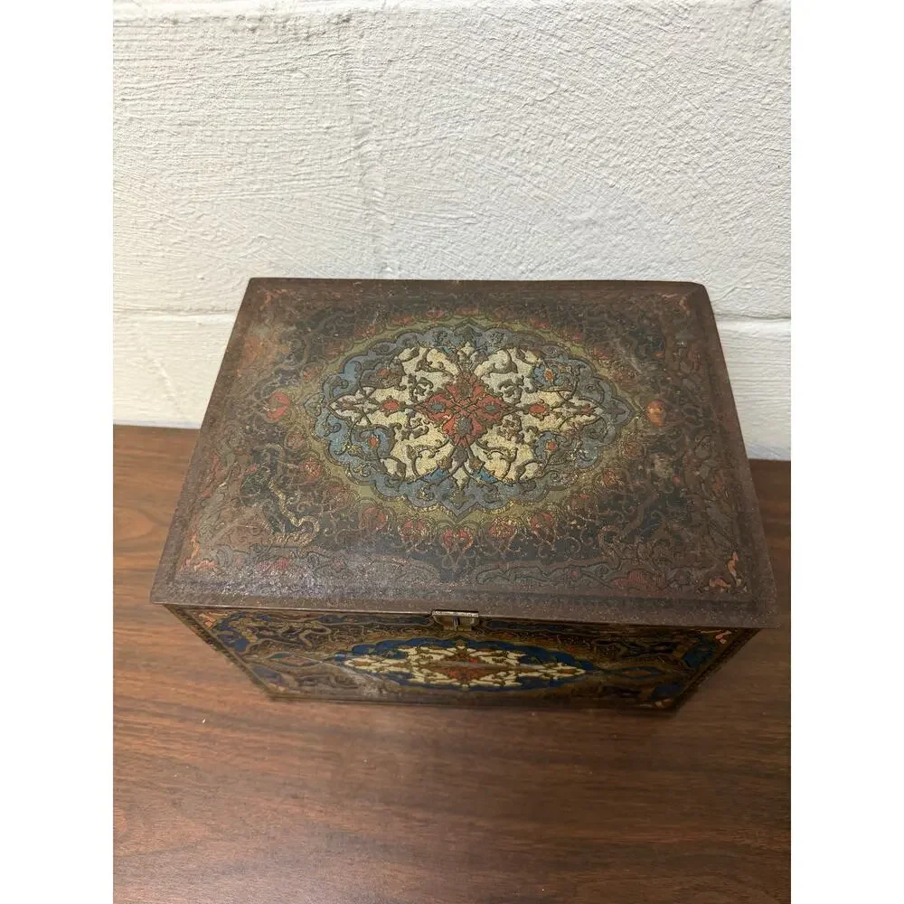 Antique Early 1900s Heinz 57 Tin Box Rustic Country Decor Storage 57 Logo